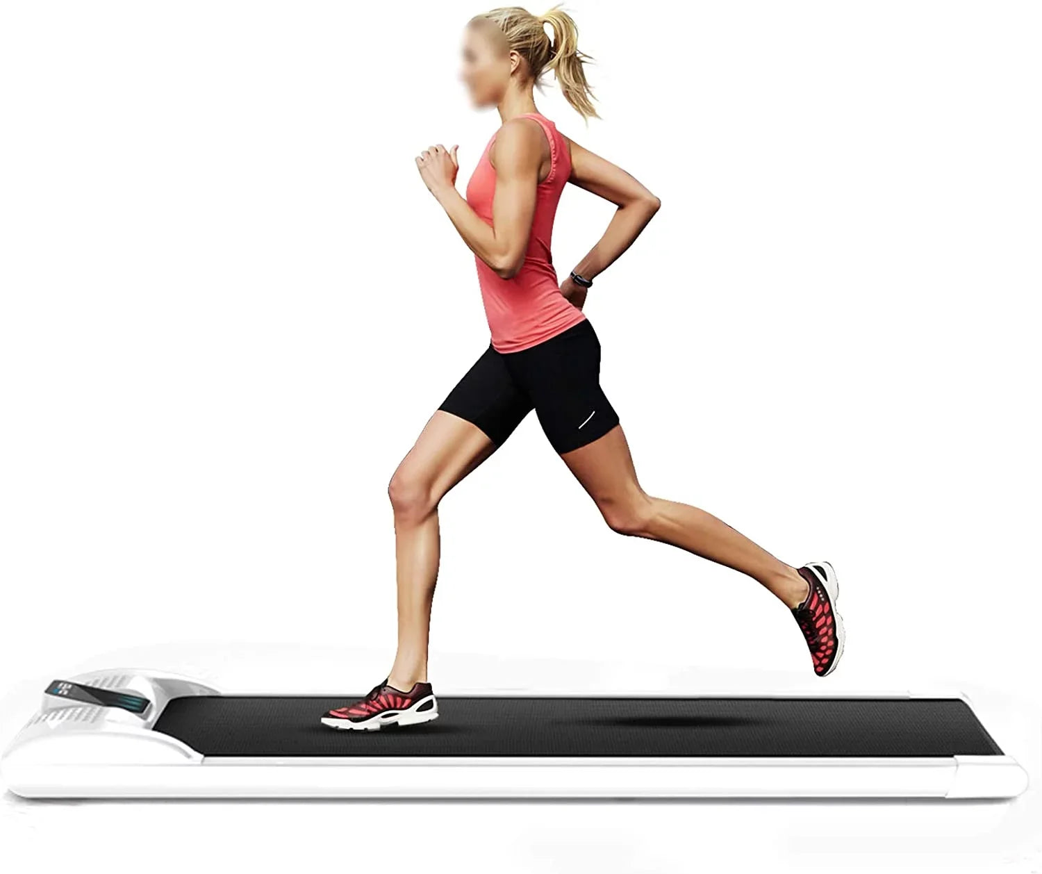 Loyalheartdy Portable  Electric Treadmill 0.65HP Under Desk Walking Pad Jogging Running Machine 1-6km/H with  Display for Home Office
