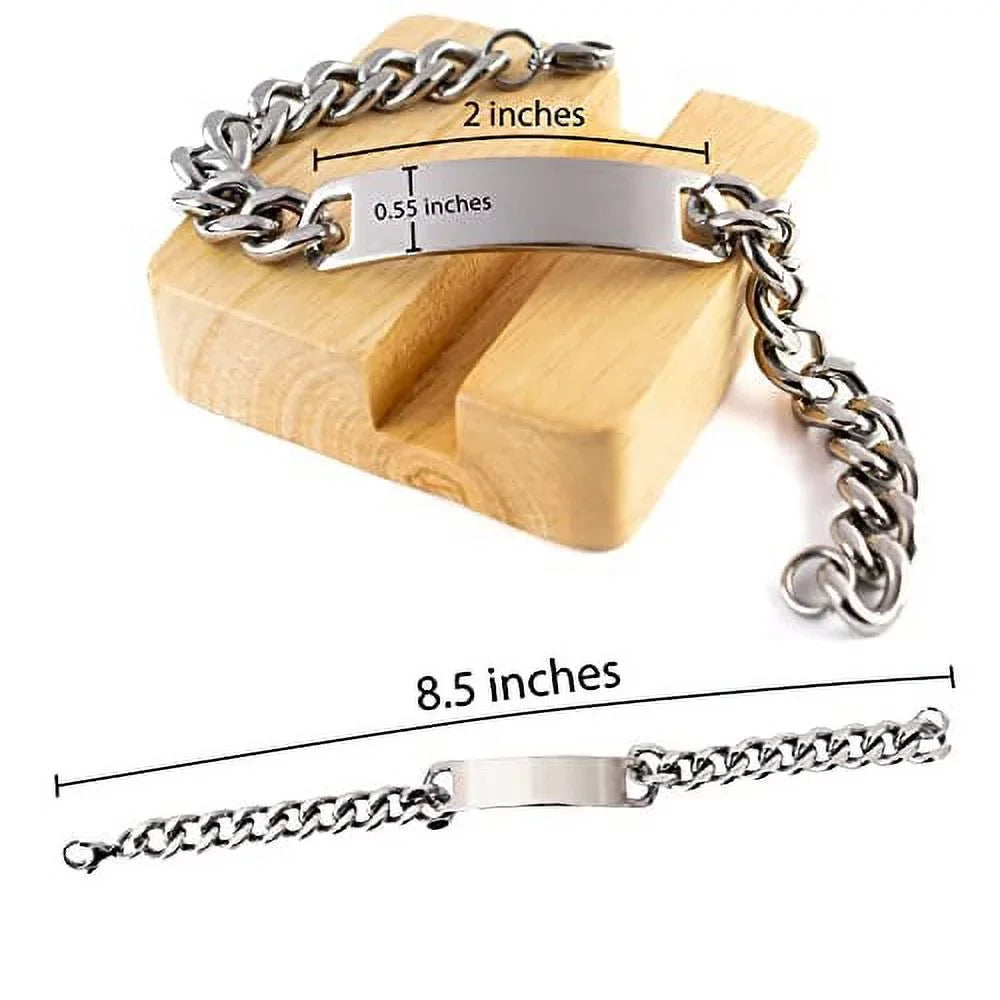 Tool Maker. Because Freakin' Genius is Not an Official. Cuban Chain Bracelet, Tool Maker Engraved Bracelet, Sarcastic Gifts for Tool Maker