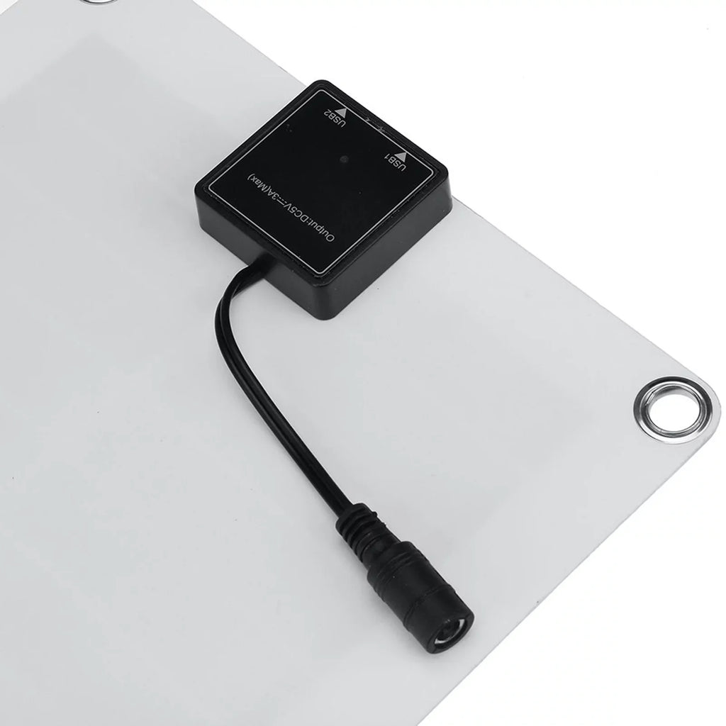 Gecheer Portable 300W Solar Flexible Panel Kit 12/24V Switch  Charging Interface Solar Board With Controller Waterproof Solar Cells for Phone  Car