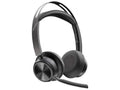 Poly Voyager Focus 2 -A Bluetooth Stereo Headset - Siri, Google Assistant - Stereo -  Type A - Wired/Wireless - Bluetooth - 298.6 ft - 20 Hz - 20 kHz - On-ear, Over-the-head - Binaural - Supr...