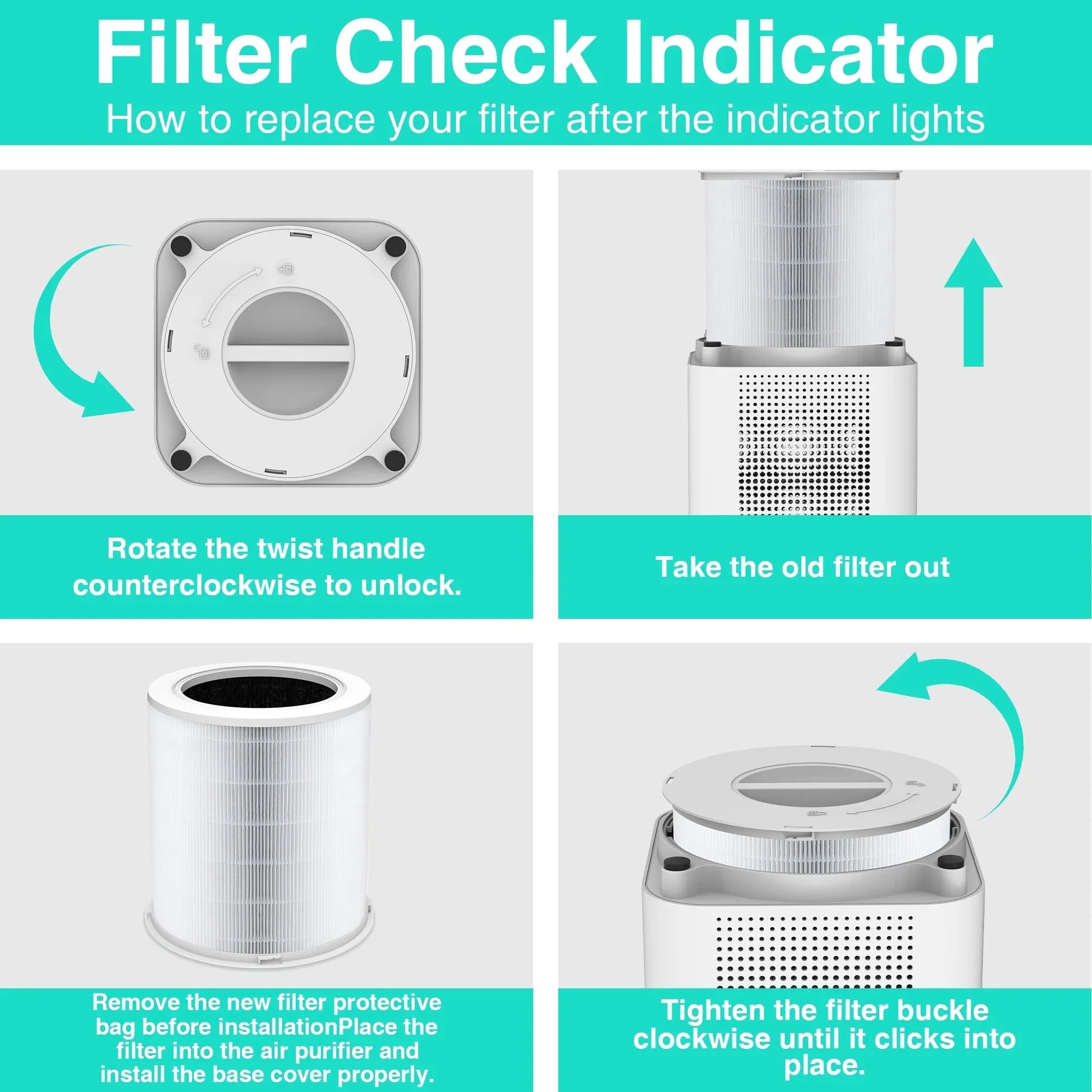 Replacement  Air Purifier Filter for  Air Purifier AP402  420, Original