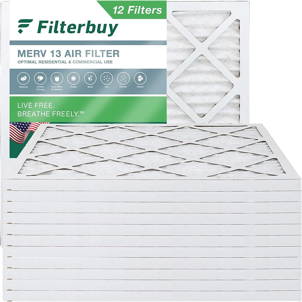 Filterbuy 24x24x1  13 Pleated   Furnace Air Filters (12-Pack)