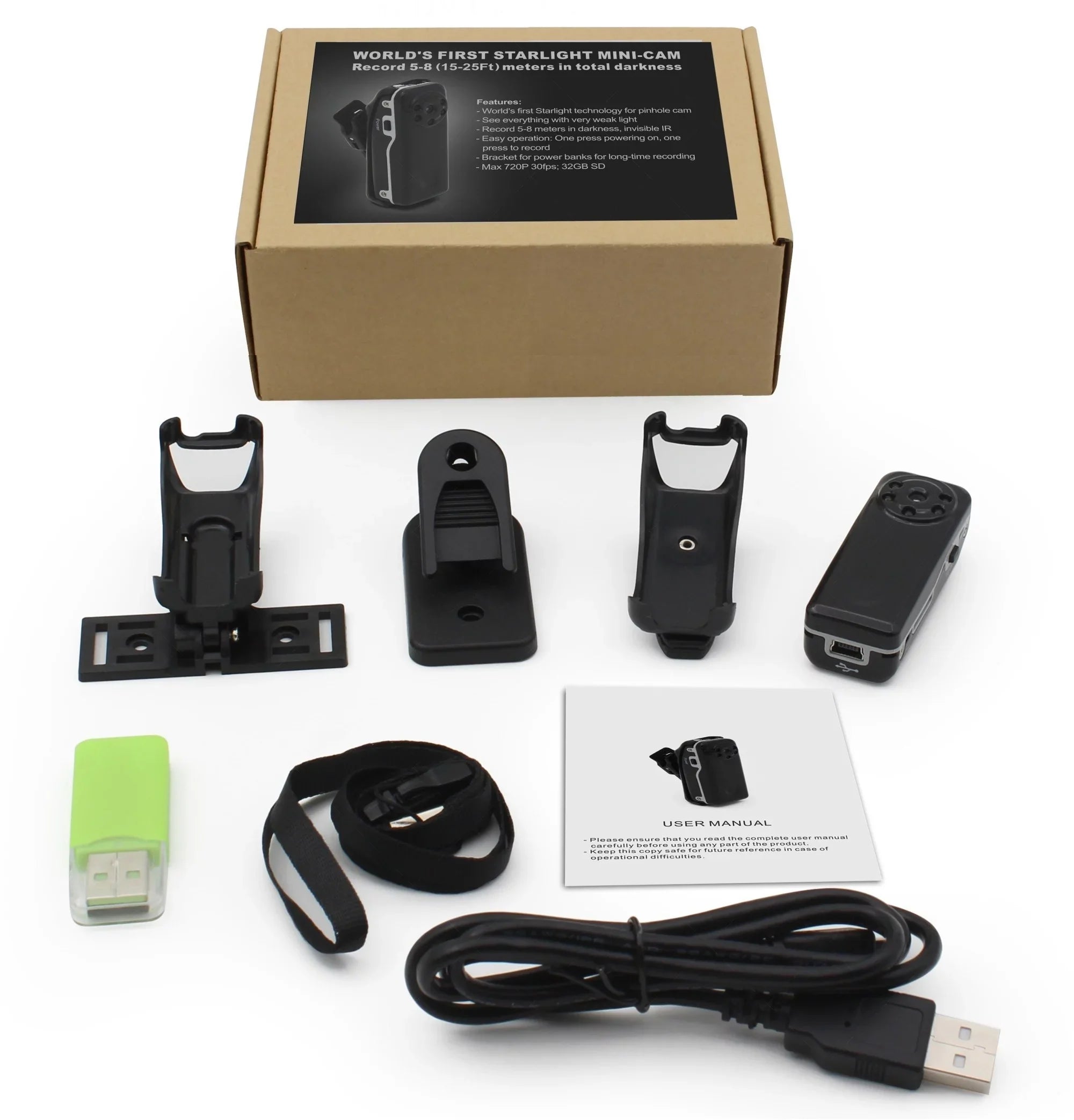 Nightvision Mini Camera Recorder Unseen Motion Detect