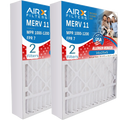 16x25x5 Air Filter  11 Comparable to  1000,  1200 &  7 Compatible with Goodman M1-1056 / Amana -M1-1056 Premium  Made 16x25x5 Furnace Filter 2 Pack by     .
