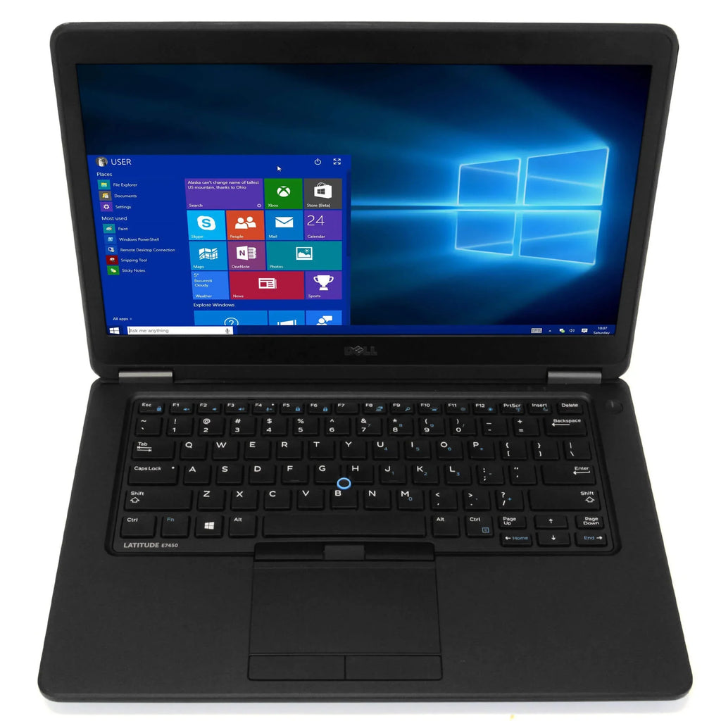 Dell Latitude E7450 Laptop Computer, 2.90 GHz Intel i5 Dual Core Gen 5, 8GB DDR3 , 500GB Hard Disk Drive ()  Hard Drive, Windows 10 Home 64Bit, 14" Screen Used