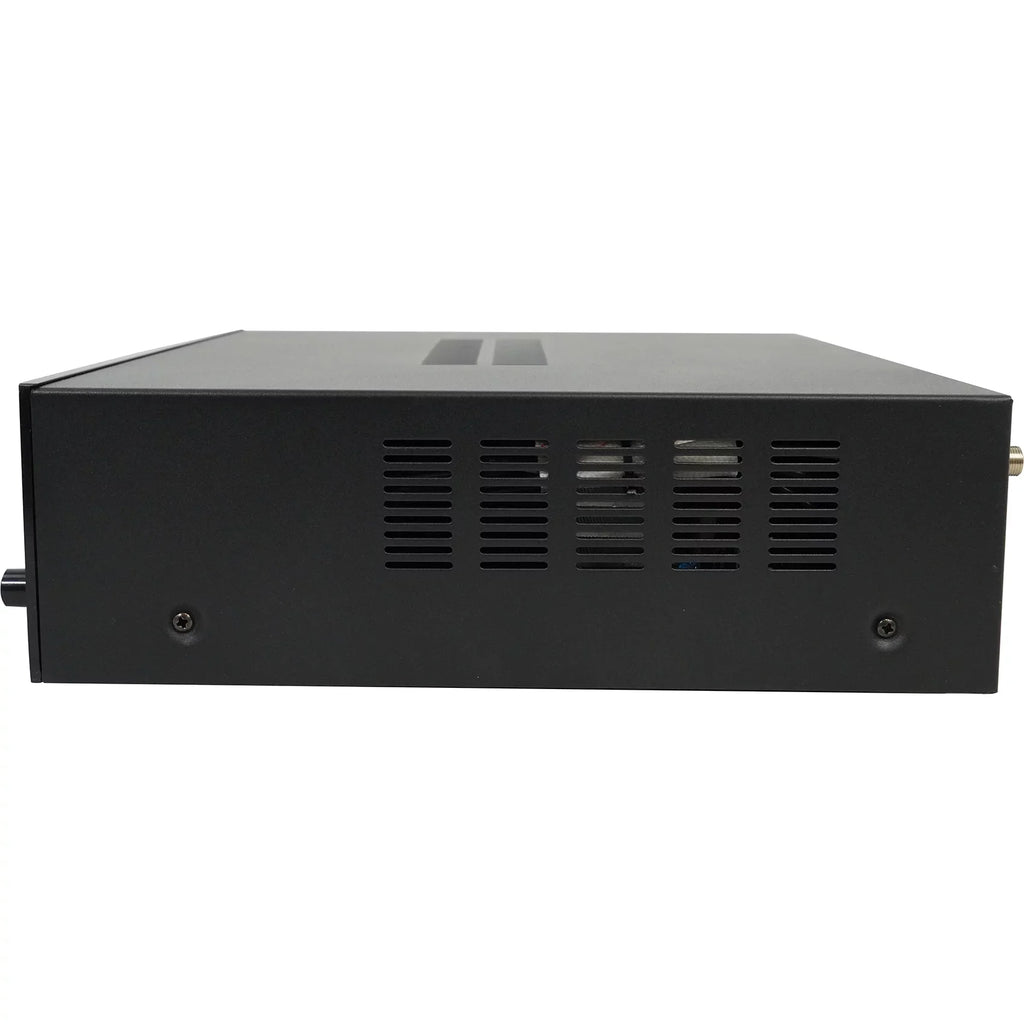 Rockville RPA40BT 4-Room Home Audio Kit Receiver+(8) Black Slim Wall Speakers