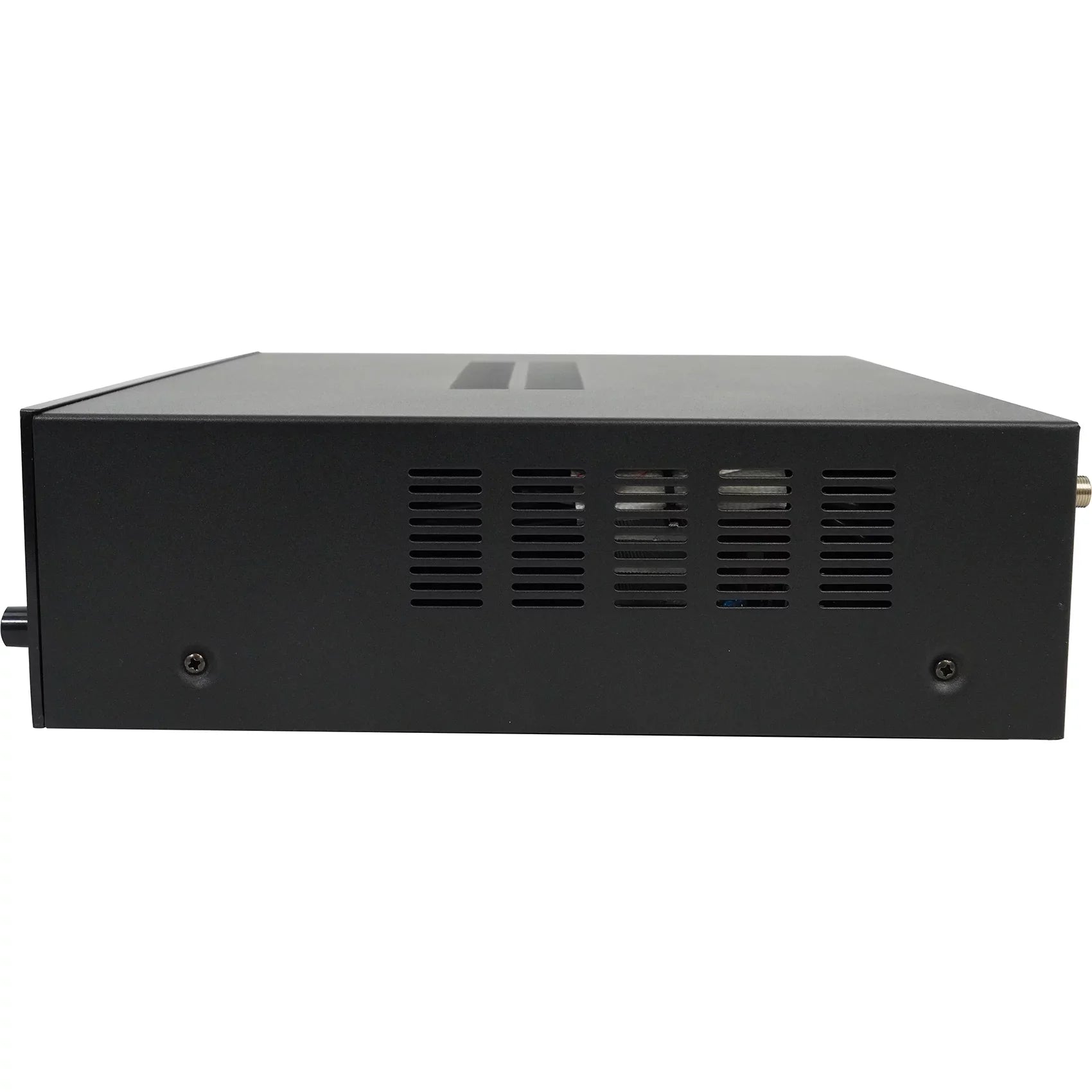 Rockville RPA40BT 4-Room Home Audio Kit Receiver+(8) Black Slim Wall Speakers