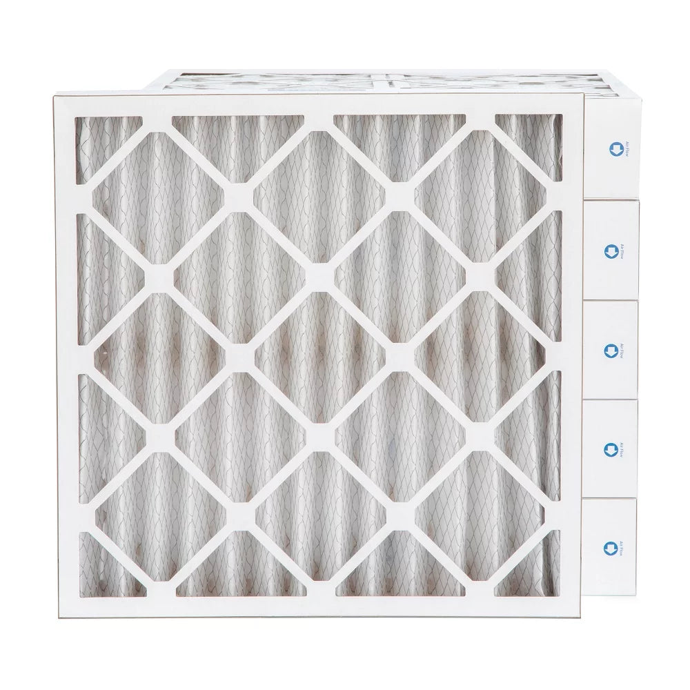 20x20x4  11,  1000 Pleated  Furnace 4" Air Filters by Pamlico. Case of 6. Actual Size: 19-1/2 x 19-1/2 x 3-3/4