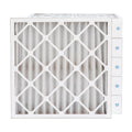 20x20x4  11,  1000 Pleated  Furnace 4" Air Filters by Pamlico. Case of 6. Actual Size: 19-1/2 x 19-1/2 x 3-3/4
