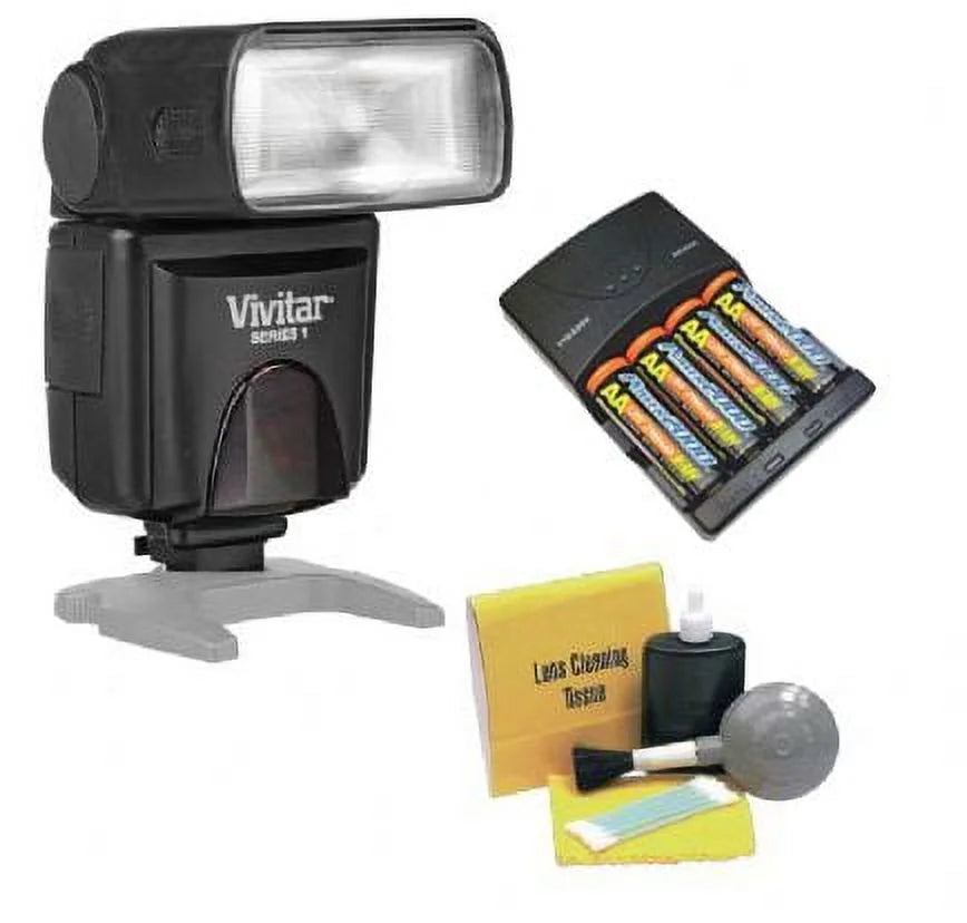 Canon  5DS/5DS R Bounce, Zoom & Swivel Head Flash + High Powered  Rapid Charger With 4AA 2900 Mah Batteries + Nw Di