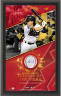 Corbin Carroll Arizona Diamondbacks Framed Autographed Baseball with 2023 National League Rookie of the Year Shadowbox Collage - Fanatics Authentic Certified