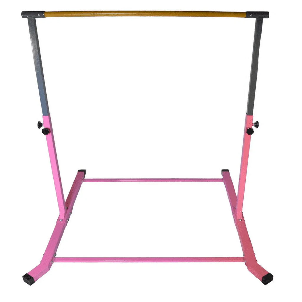 5 Star- Pink Gymnastics Kip Bar: Adjustable 3-5 , Junior Training, Heavy Duty, Home Gym Equipment
