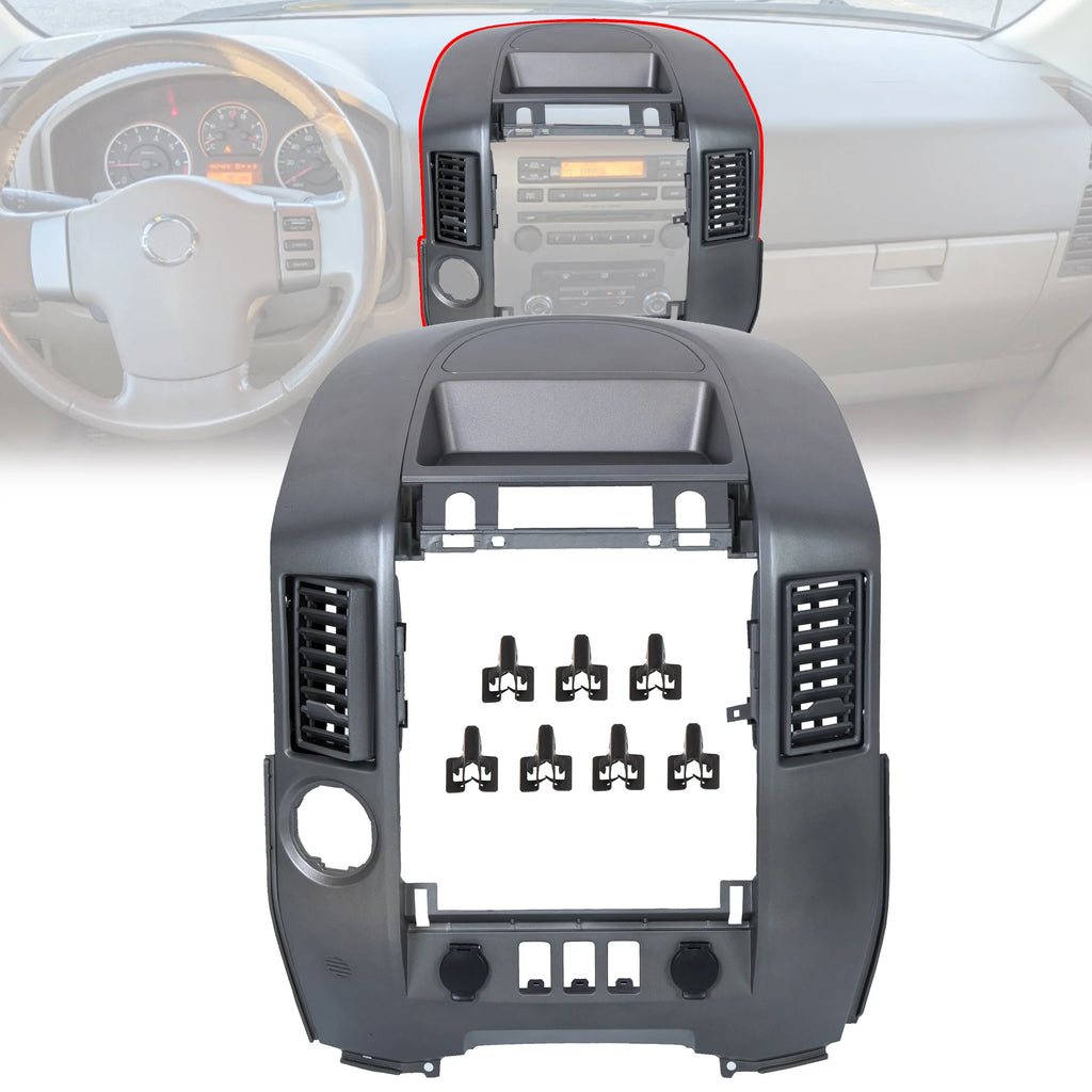 Kojem Dash Center Console Instrument Panel Lid Bezel for 2004 2005 2006 Nissan Titan   Armada 68257-8S800