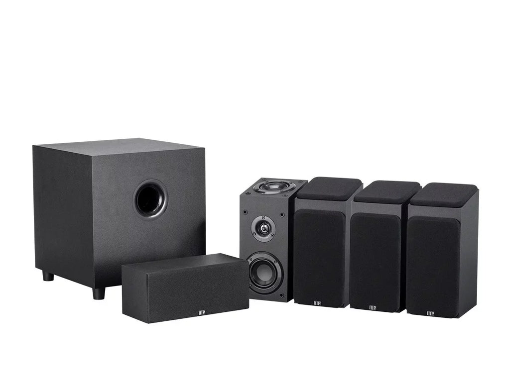 Monoprice Premium 5.1.4-Ch. Immersive Home Theater System - Black With 8 Inch 200 Watt Subwoofer