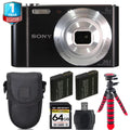 Sony Cyber-shot -W810 Digital Camera + Extra Battery +Tripod + 1 Yr Warranty -64GB Kit