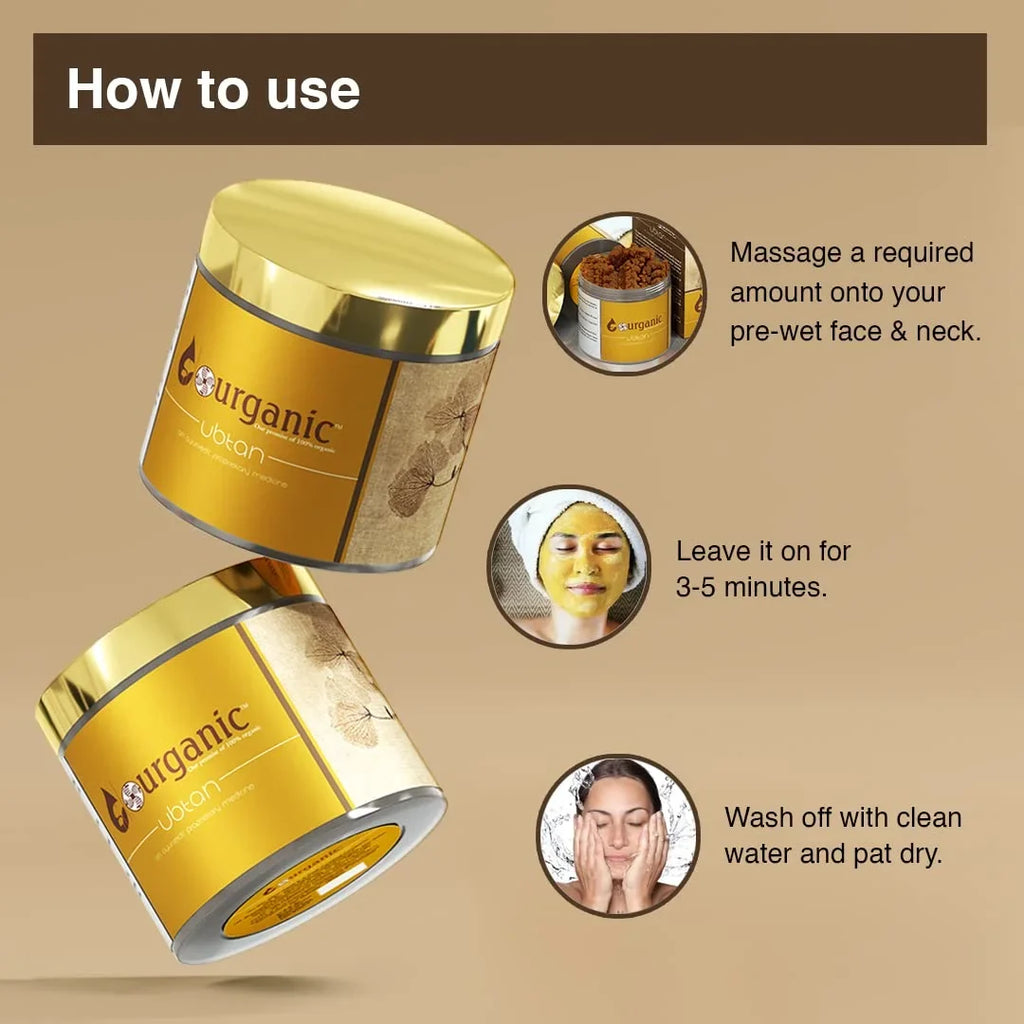 Aryanveda Ubtan for Exfoliation and Removal of Dirt and Harmful Deposits From Skin; 100gm, Pack of - 2