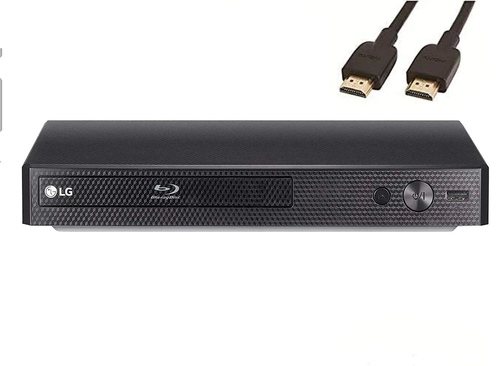 BP175 Streaming 1080p  Audio Blu-ray Player with Streaming Services, for Holiday Family, with Ethernet Port, , Remote Control, Black with High Speed 6FT  Cable