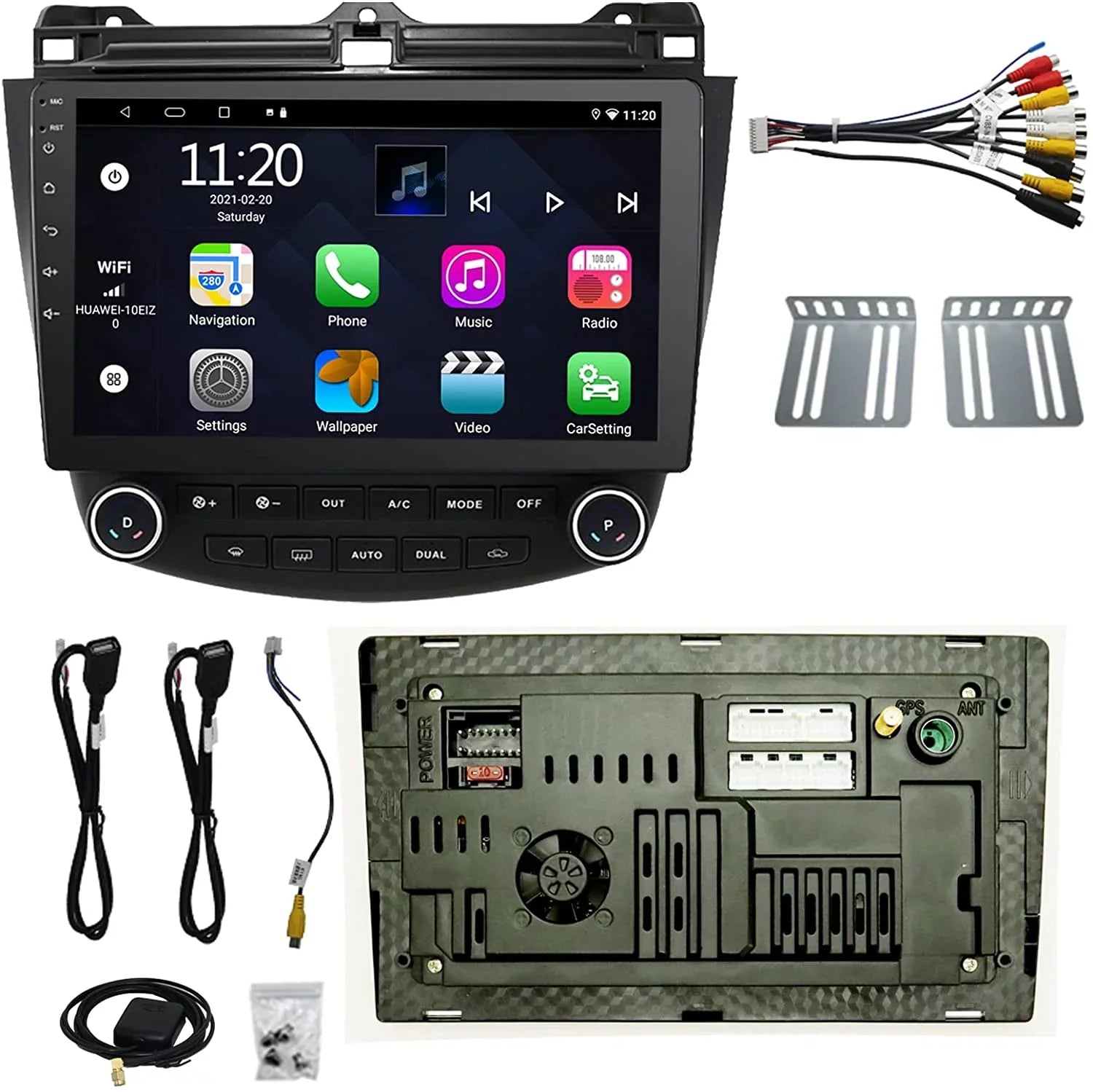 Binize Car Stereo Featuring  CarPlay&Android Auto 10 Inch Android10 for Honda Accord 7th 2003 2004 2005 2006 2007