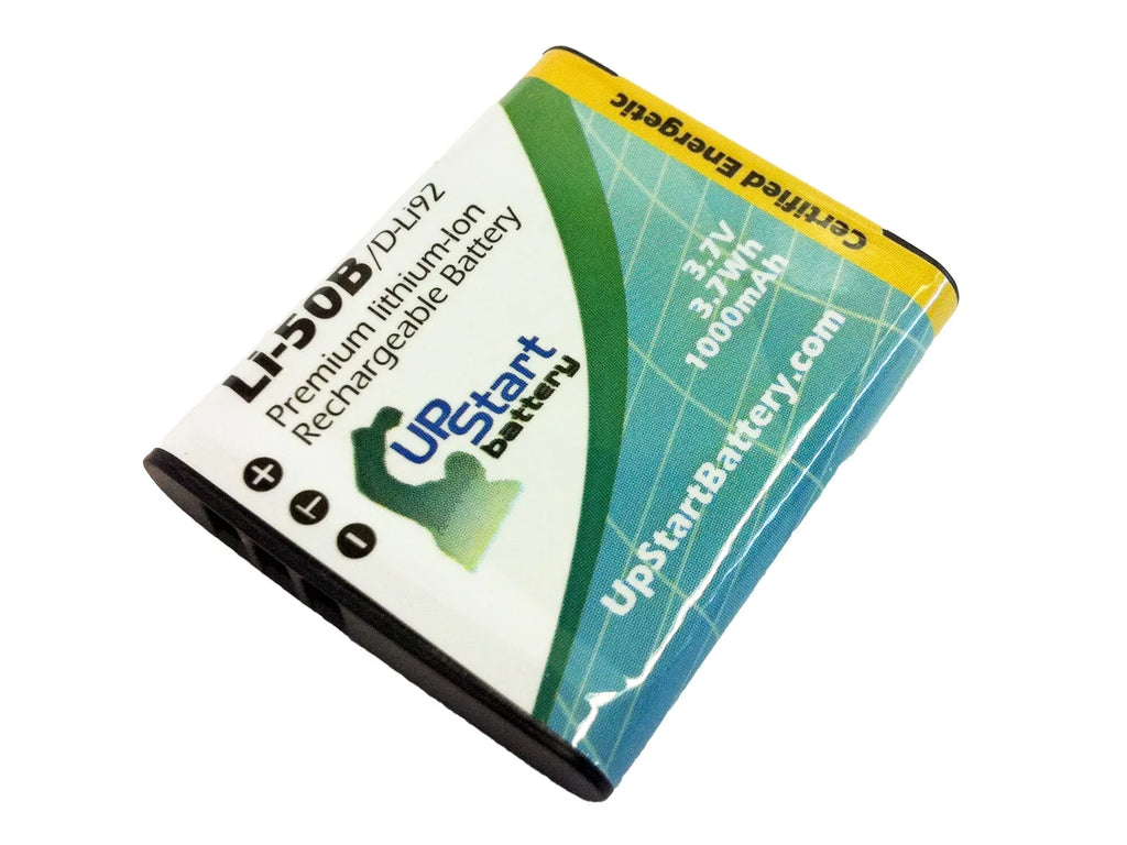 2x Pack - UpStart Battery Olympus Tough -610 Battery - Replacement for Olympus -50B Digital Camera Battery (1000mAh, 3.7V, Lithium-Ion)