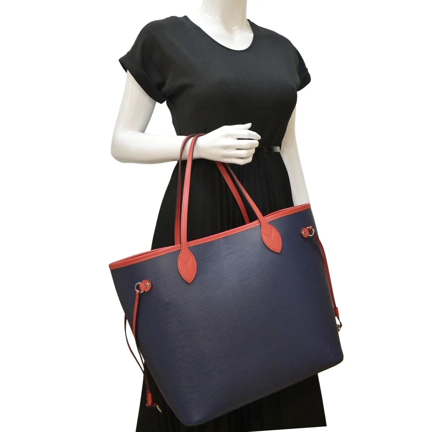 Pre-owned   Neverfull  Epi Leather Tote Shoulder Bag Blue