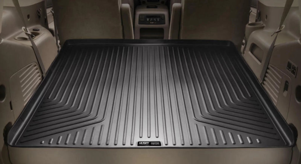 Husky by RealTruck Weatherbeater Series Cargo Liner Black Compatible with 07-12 Chevrolet Tahoe/07-12  Yukon; w/ or w/o 3rd row Seat