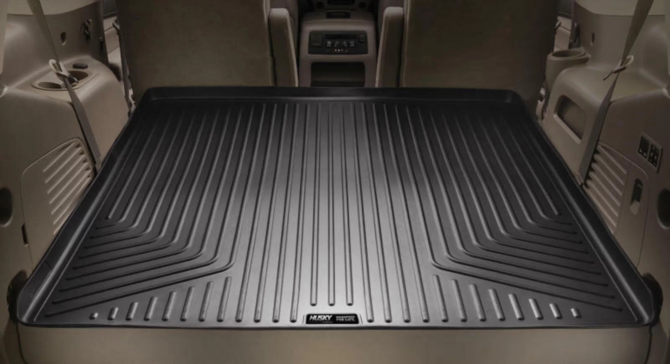 Husky by RealTruck Weatherbeater Series Cargo Liner Black Compatible with 07-12 Chevrolet Tahoe/07-12  Yukon; w/ or w/o 3rd row Seat