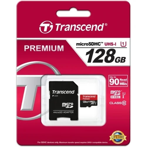 128GB Memory Card with Zipper Case (Not a phone case) - Transcend High Speed MicroSD Class 10 MicroSDXC Compatible for  Signa, 10L, 20 , 10 5G , Pro 5G - UniHertz Titan - N8P