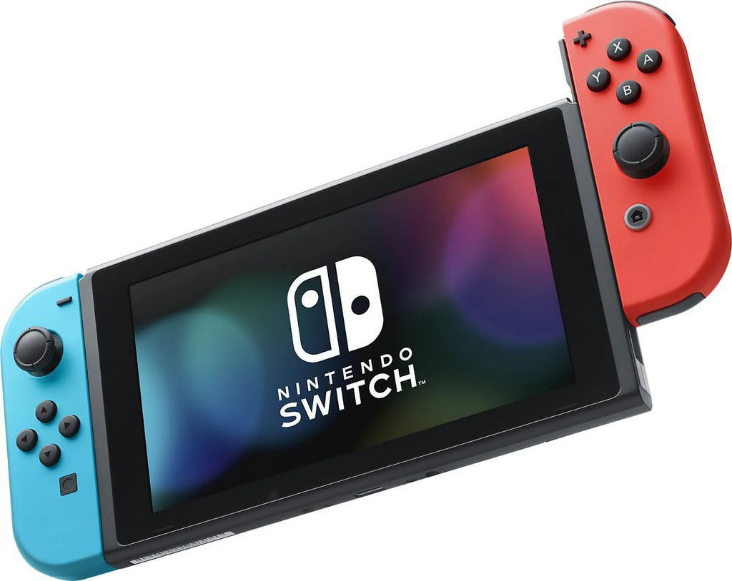 Nintendo Switch Odyssey Bundle: Red and Blue Joy-Con Improved Battery Life 32GB Console,Super Mario Odyssey Game Disc and Odyssey Deluxe Travel Case