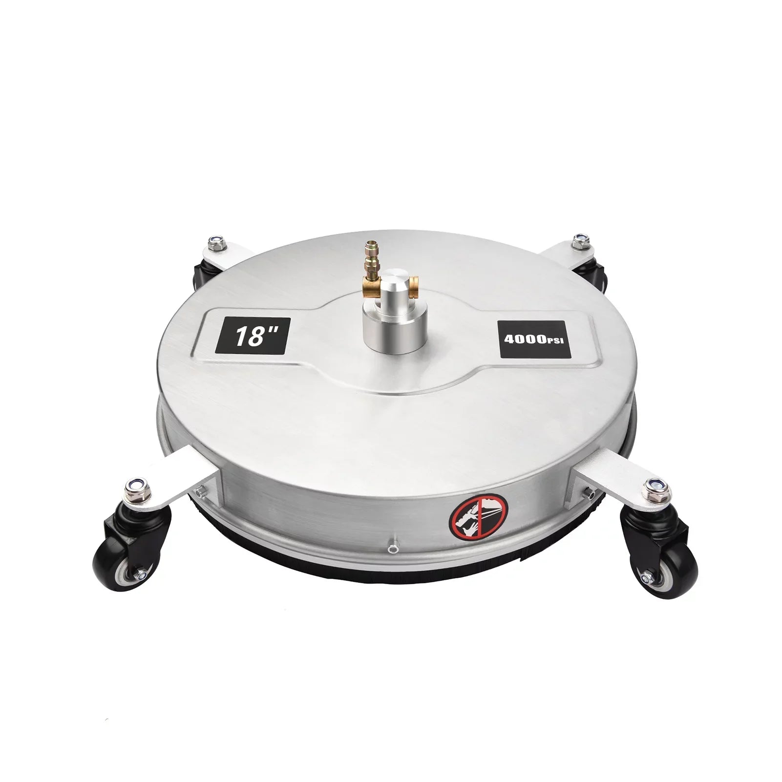 Dazzduo Hand Push type electric floor clean machine,Quick 4 Wheels Pressure Pressure 2 Pressure Cleaner Stainless Nozzles 2 Wands Stainless Steel Power 4 Wheels 2 Stainless Steel Power 1/4