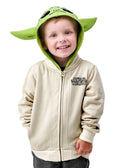 The Mandalorian Baby Yoda Sublimated Costume zip up Hoodie w/ Mask for Youth Kids - X-Large