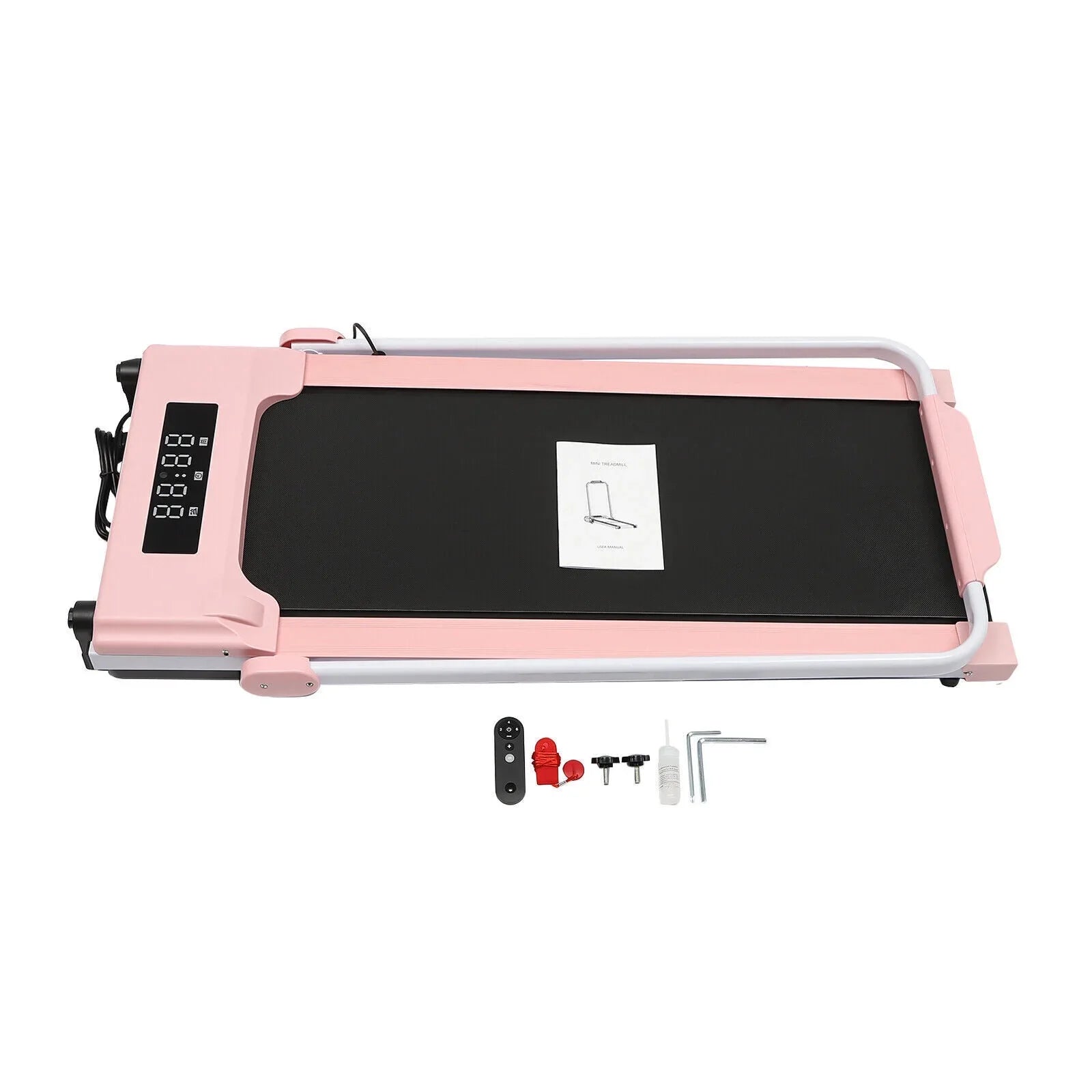 Fichiouy Folding Compact Treadmill with Remote Control  Display 220 lbs Capacity for Small Space