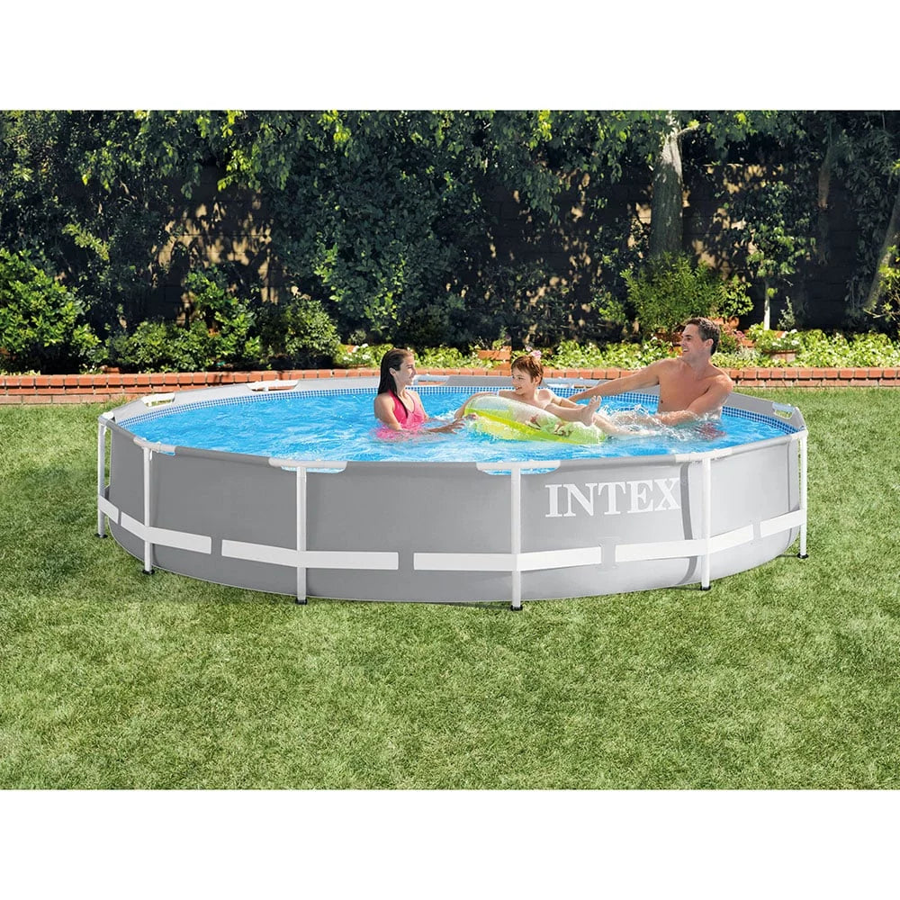 Intex 12 Foot x 30 Inches Pool with Intex 530  Pool Cartridge Filter Pump