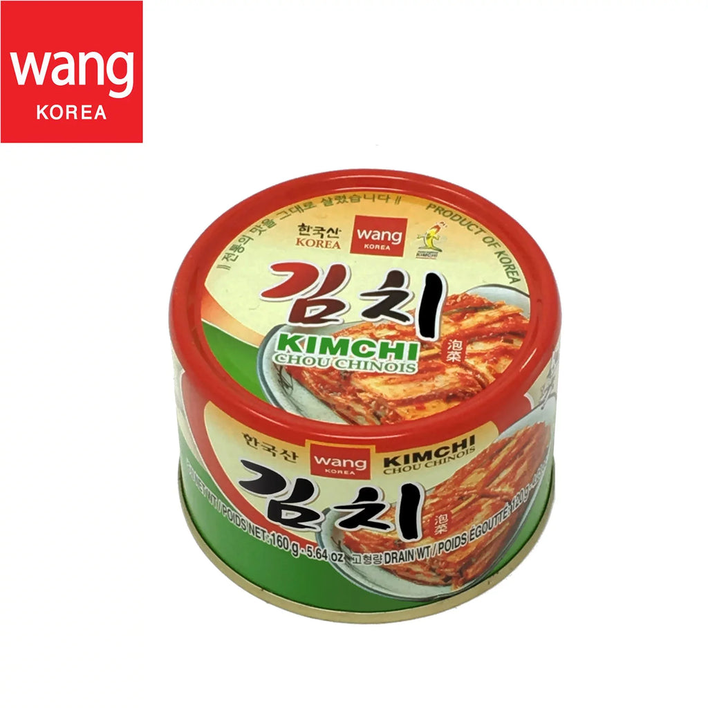 Korean Canned Kimchi, Original Authentic Tasteful Can Napa Cabbage Kim Chi Condiment, Vegan Gluten Free [No Preservatives] - 5.64 oz (3 Cans)
