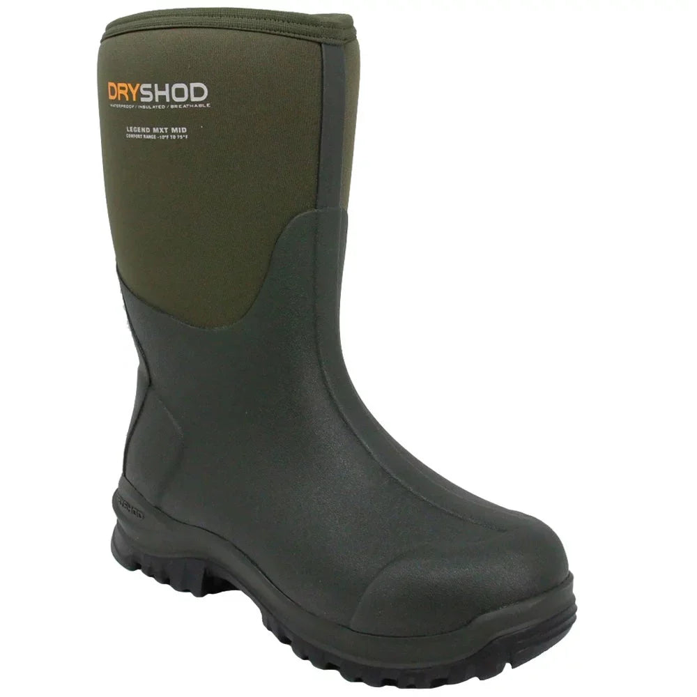 Dryshod Men's Legend  Mid Cut Moss/Grey Boot in Size 10