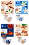 Good and Gather Naturally Flavored Single Serve Coffee Pods Bundle of 4 Flavors Cinnamon Vanilla, Toasted Almond Caramel, Salted Carmel and Vanilla Bean Brulee Fair Trade Certified,16 Count(Pack of 4)