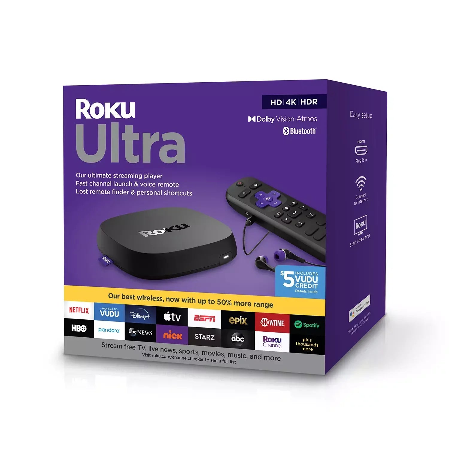 Restored Roku 4800R Ultra 2020 Streaming Media Player /4K//Dolby Vision (Refurbished)