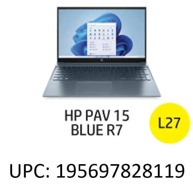 Pavilion 15.6" ,  Ryzen 7-5700U, 8GB , 512GB , Horizon Blue, Windows 11, 15-eh1070wm