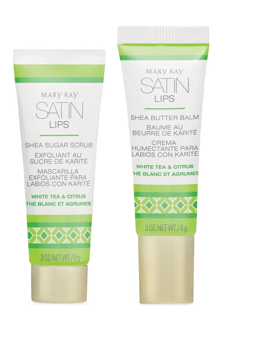 Mary Kay White Tea & Citrus Satin Lips Set 0.3 oz. each