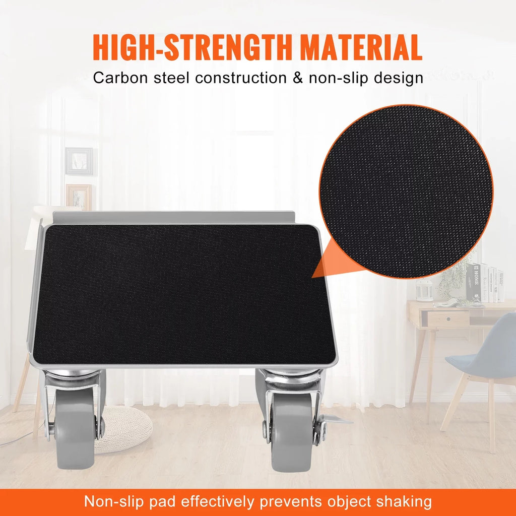 Furniture Dolly, 500 Lbs Capacity Furniture Lift Mover Tool Set for Moving Heavy Furniture Refrigerator Sofa,Furniture Moving Dollies with 360°  Swivel Wheels & Carbon Steel Panel