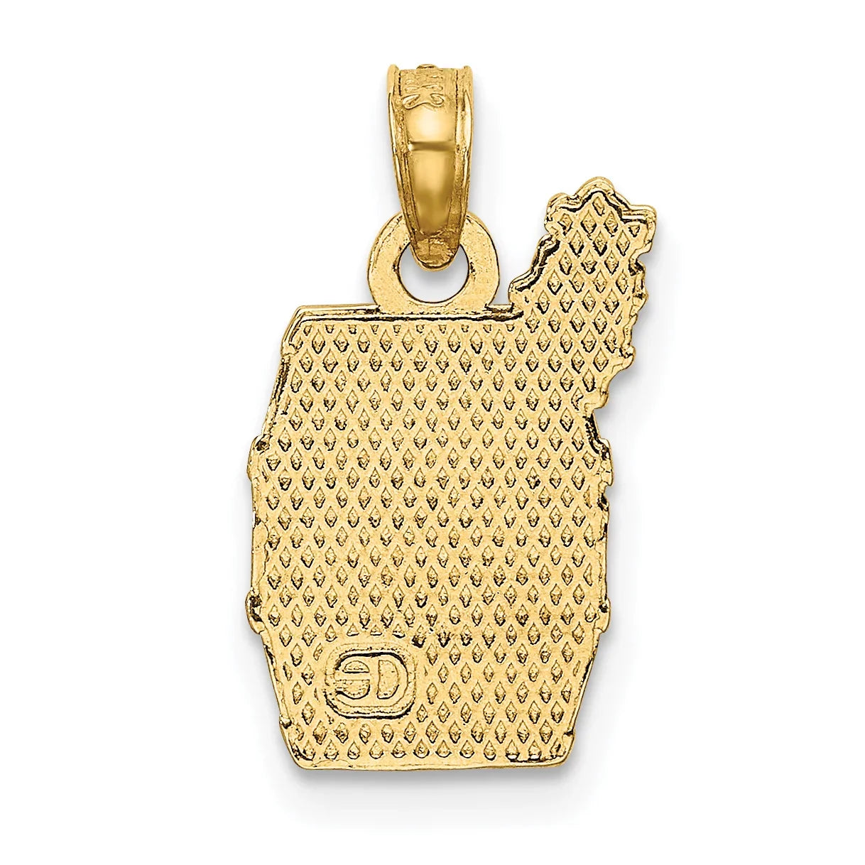 Finejewelers 14k Yellow Gold Wine Barrel with Grapes Charm
