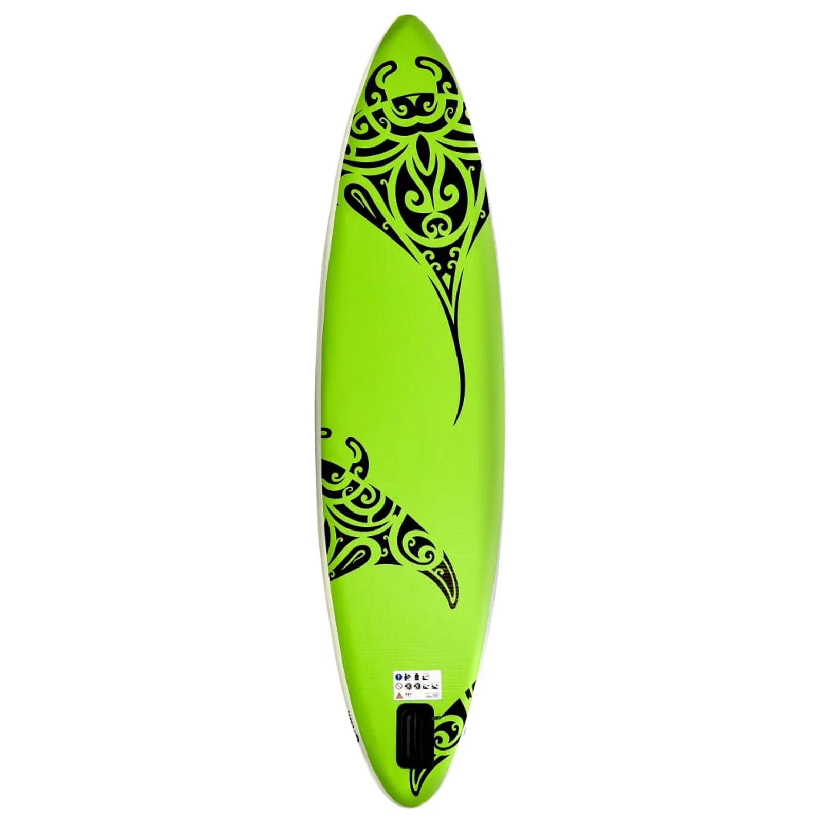 Carevas Inflatable Paddleboard Set 144.1"x29.9"x5.9" Green