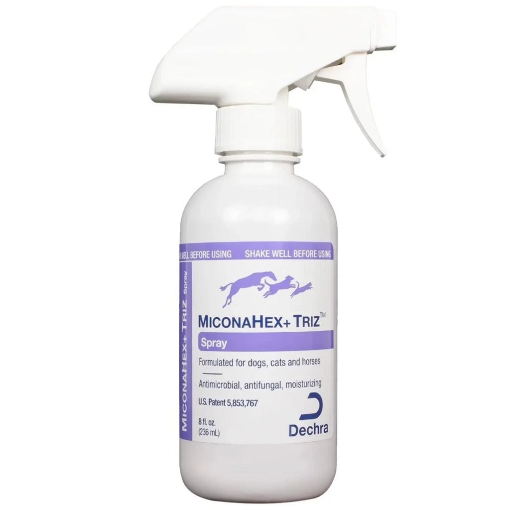 MiconaHex+Triz Spray Skin Infections In Dog Cat  Horses 8 oz.