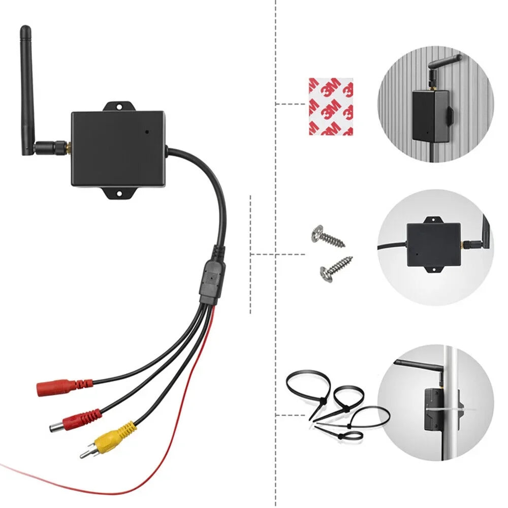Convert your Wired Rear View Camera to Wireless with this Car Reversing Camera  to Wifi Transmitter Module - 2.4G Wireless - Easy Installation