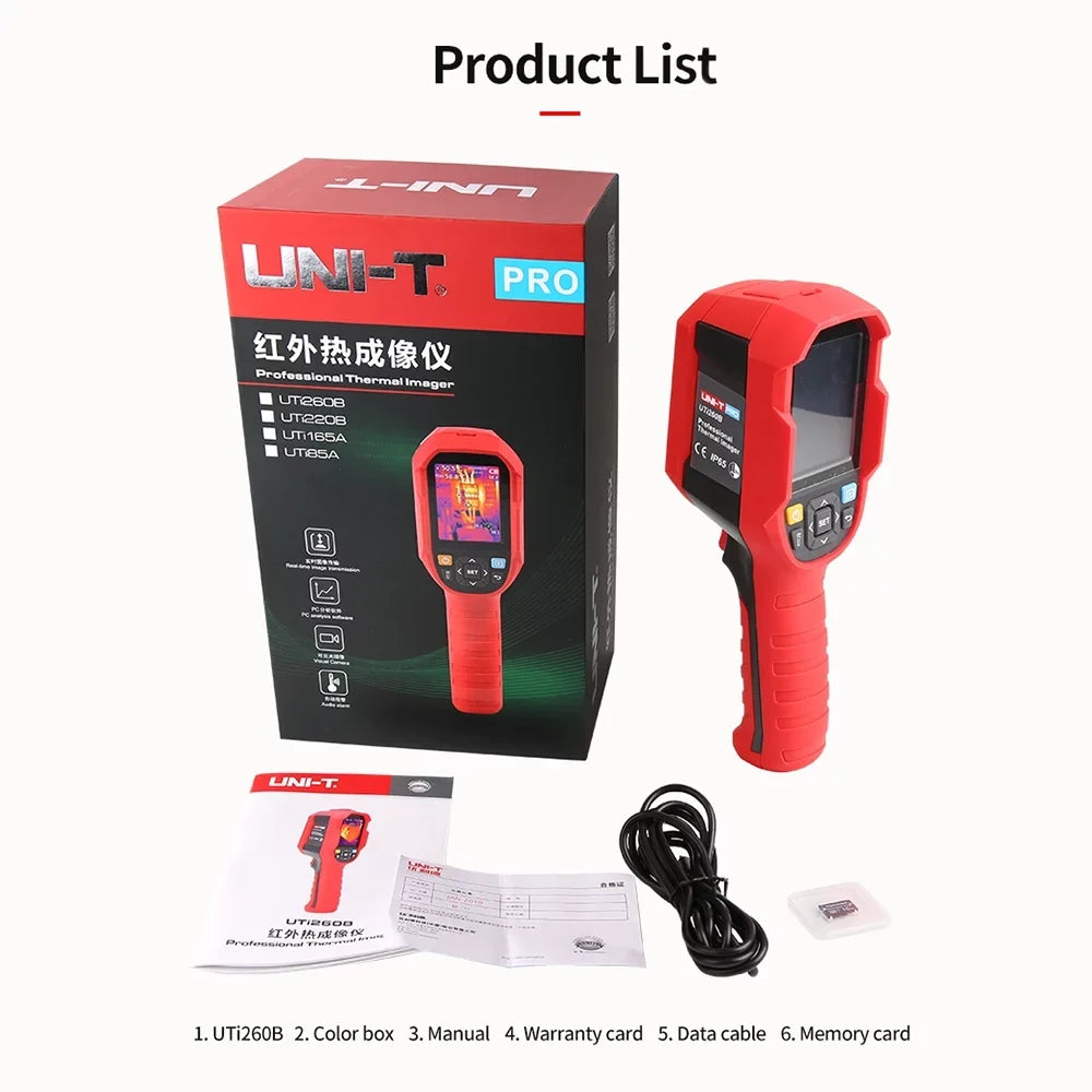 Daakro -T UTi260B Handheld Thermal Imager Camera  Infrared Thermometer Imaging