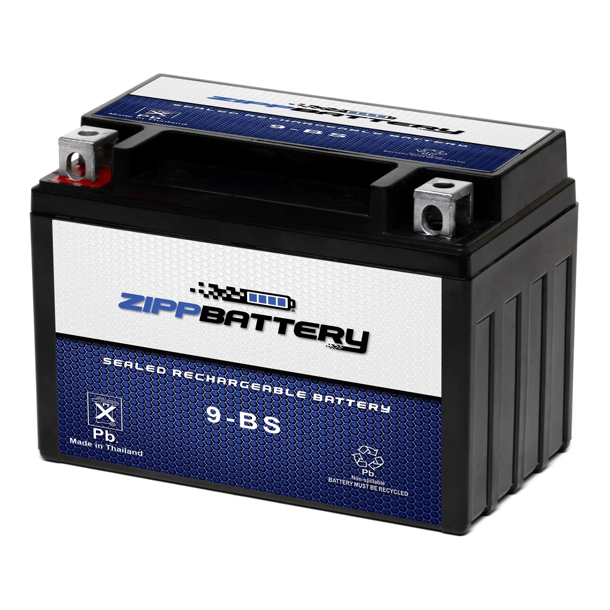 Zipp Battery YTX9- (9- 12 Volt,8 Ah, 120 ) Motorcycle Battery for Suzuki 750cc Gsx-r750 1997