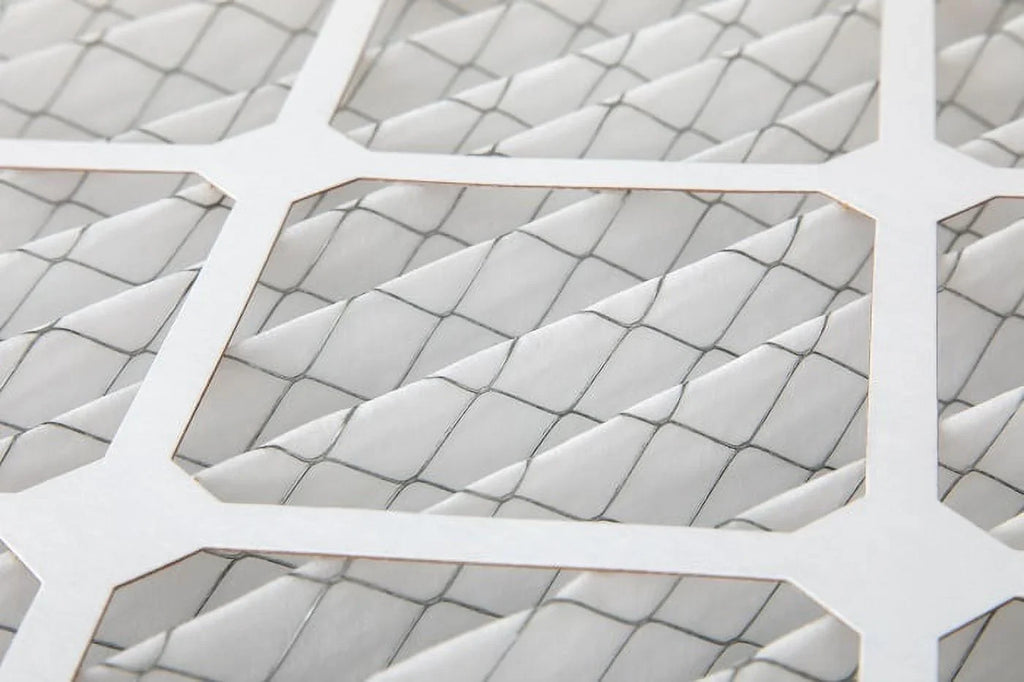 6 Pack of 12x24x1  10 Pleated Air Filters by Glasfloss. Actual Size: 11-3/8 x 23-3/8 x 7/8