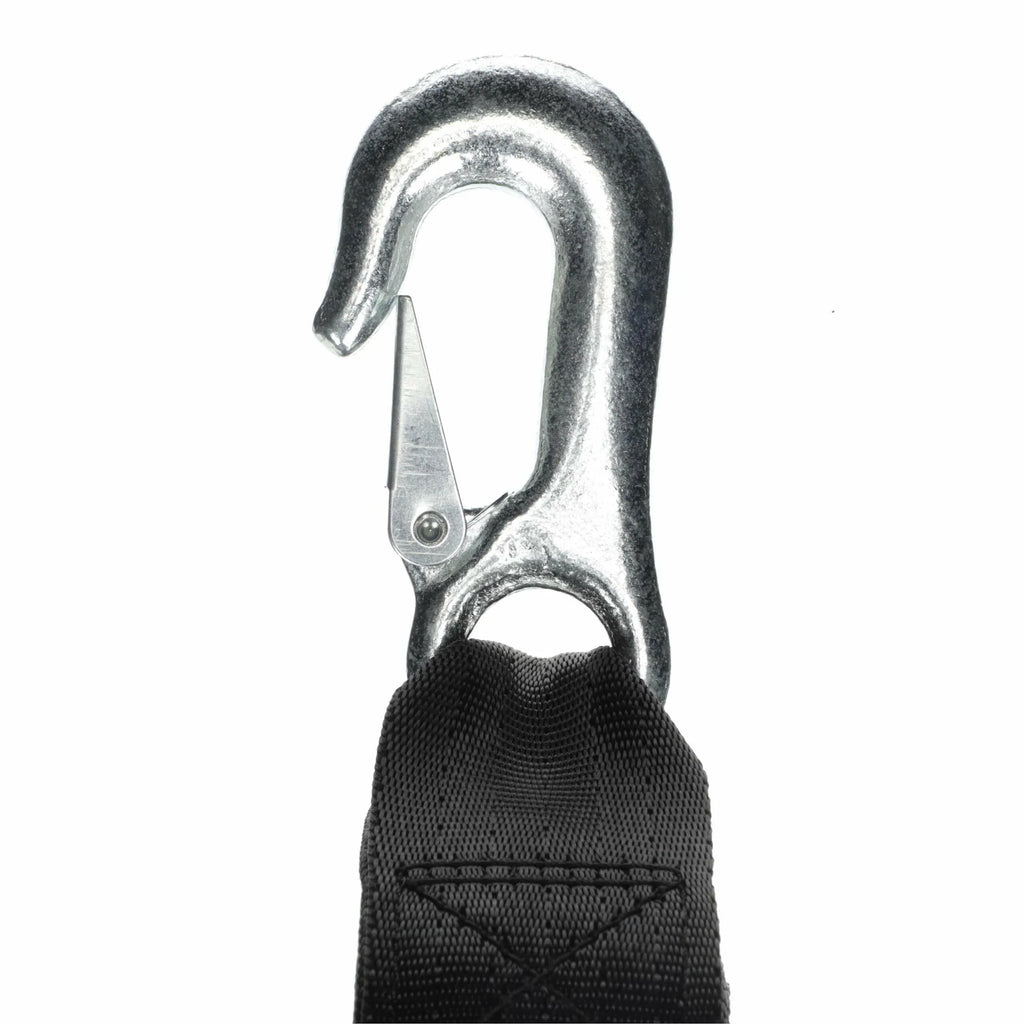 Attwood 11147-7 Trailer Winch Strap, Sewn-Loop End, 20 Feet Long, Rated for Winches Up to 2,000 Pounds, Forged Steel Snap Hook