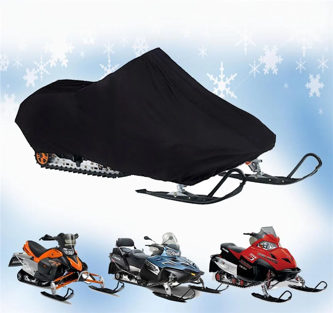 200 Denier Storage Snowmobile Cover Compatible for the 2005-2007 Ski Doo Bombardier Model   550 Snowmachine Sled. All Black.