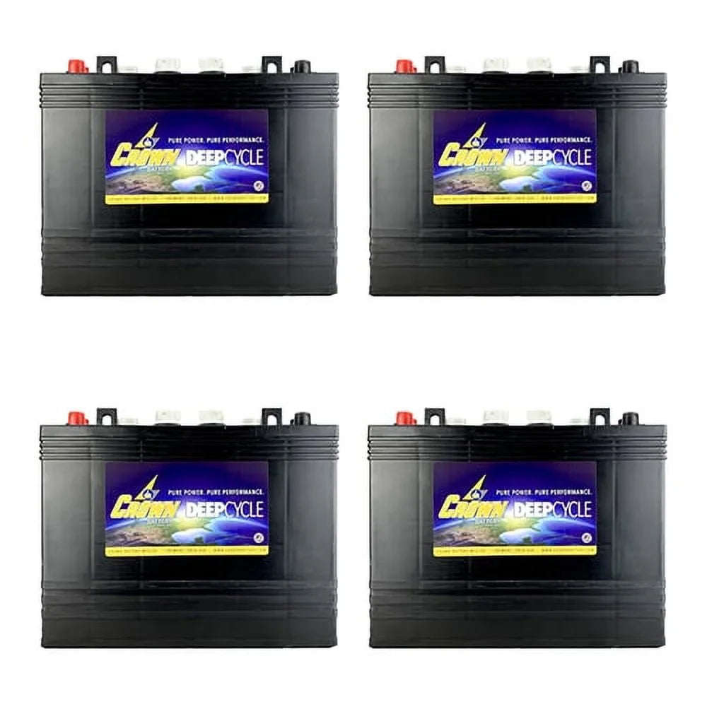Crown Replacement Battery for Trojan T1275 150  Deep Cycle Battery X4
