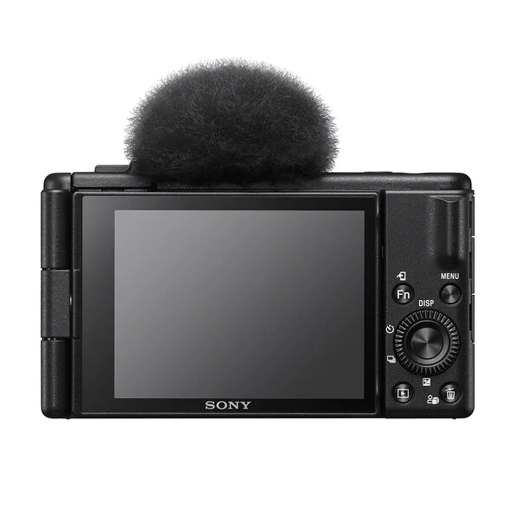Sony -1F Vlogging Camera (Black) with SanDisk 64GB Memory Card + Tripod + ZeeTech Accessory Bundle